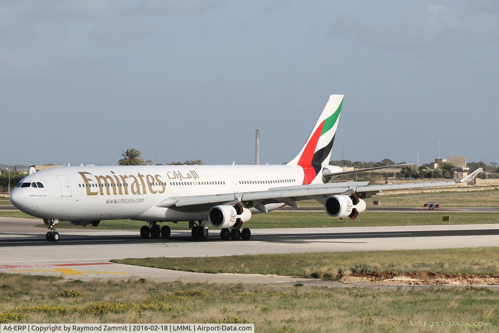 A6-ERP, 1997 Airbus A340-313 C/N 185, A340 A6-ERP Emirates Airlines