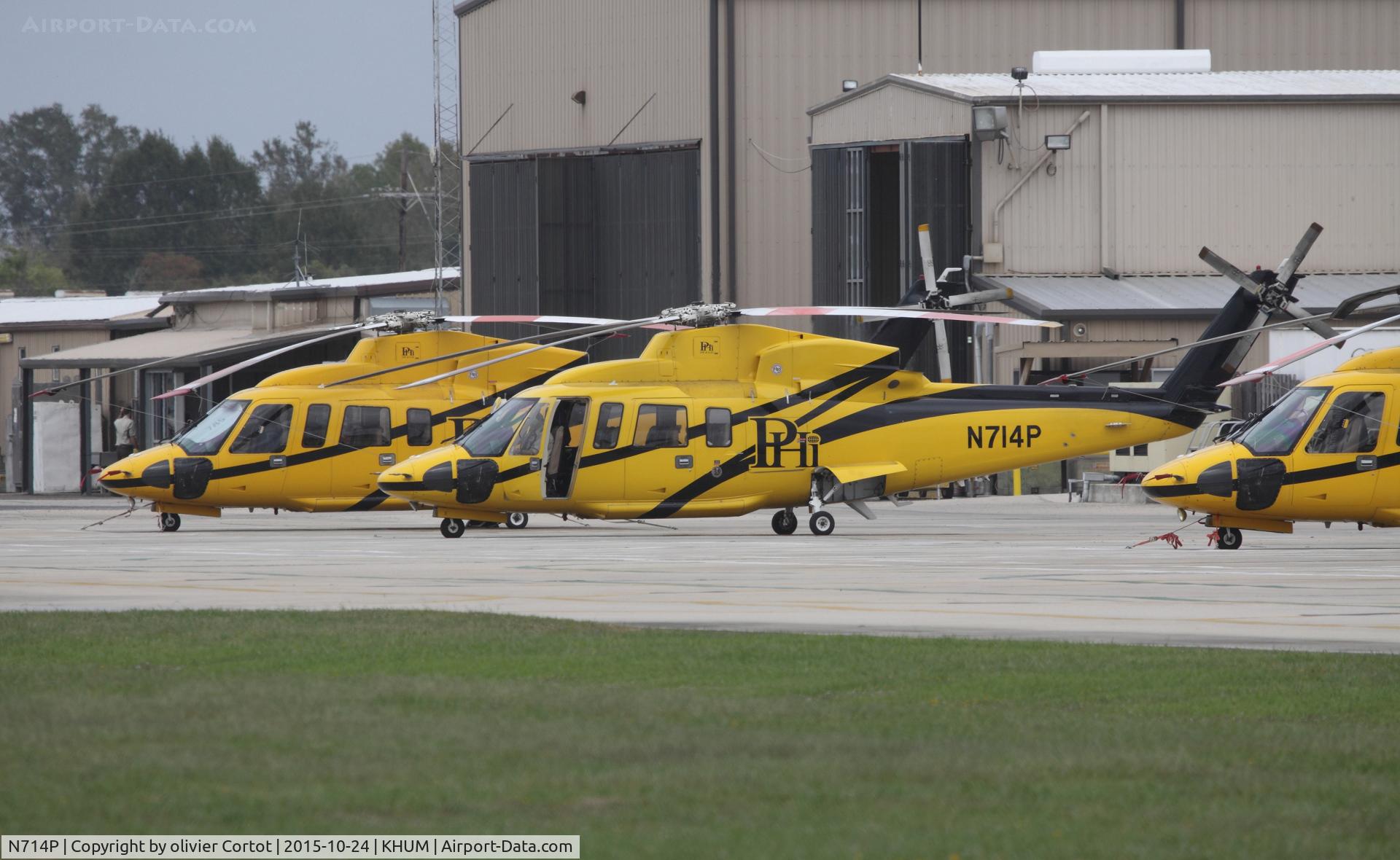 N714P, 2008 Sikorsky S-76C C/N 760719, Houma airport