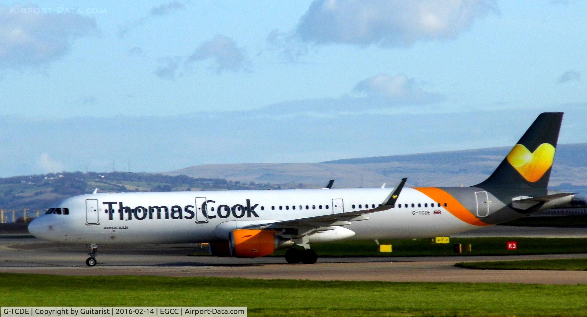 G-TCDE, 2014 Airbus A321-211 C/N 6056, At Manchester