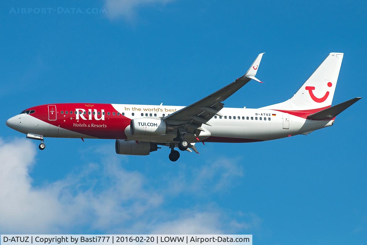 D-ATUZ, 2007 Boeing 737-8K5 C/N 34691, D-ATUZ@VIE short final