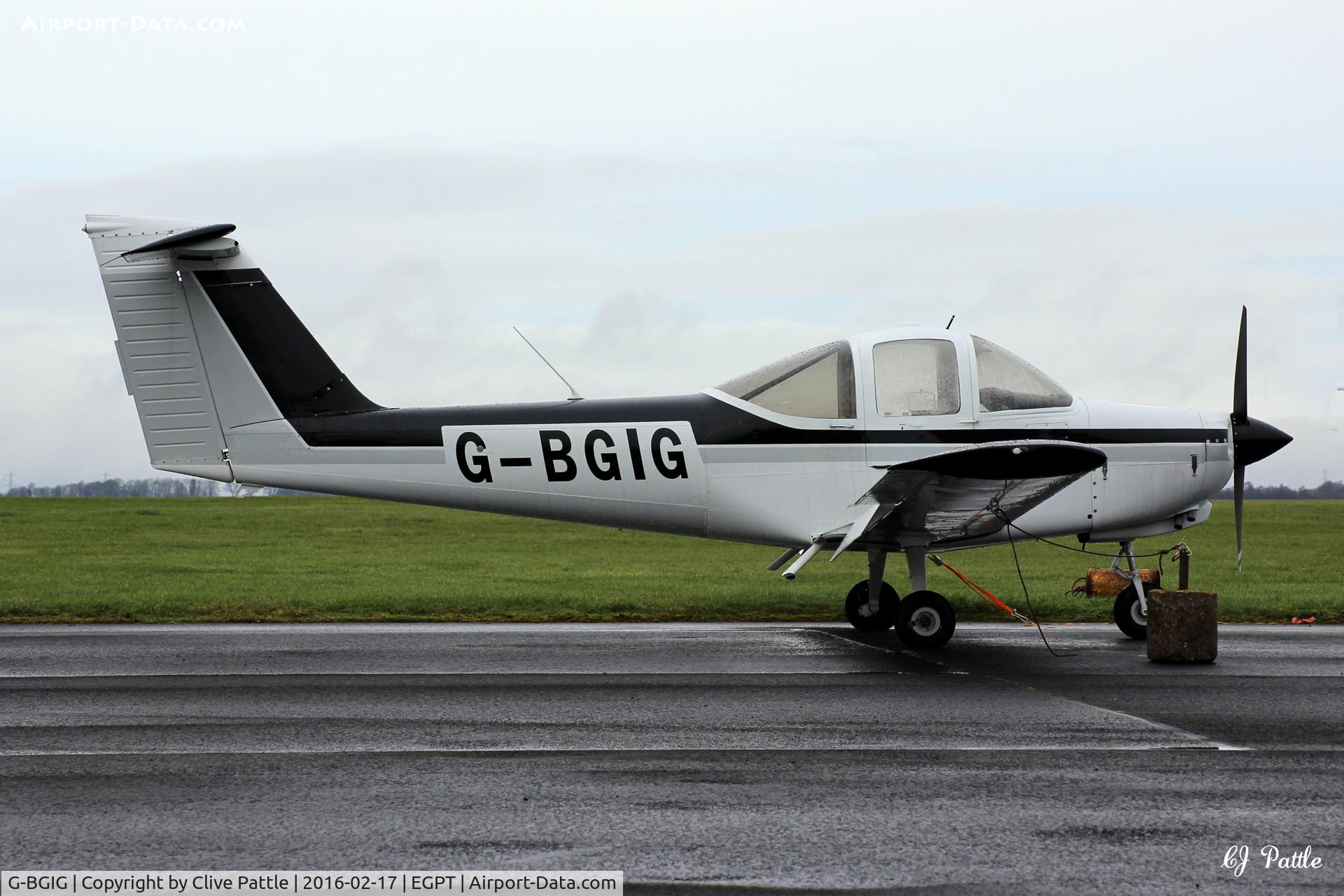 G-BGIG, 1978 Piper PA-38-112 Tomahawk Tomahawk C/N 38-78A0773, Parked up at Perth EGPT
