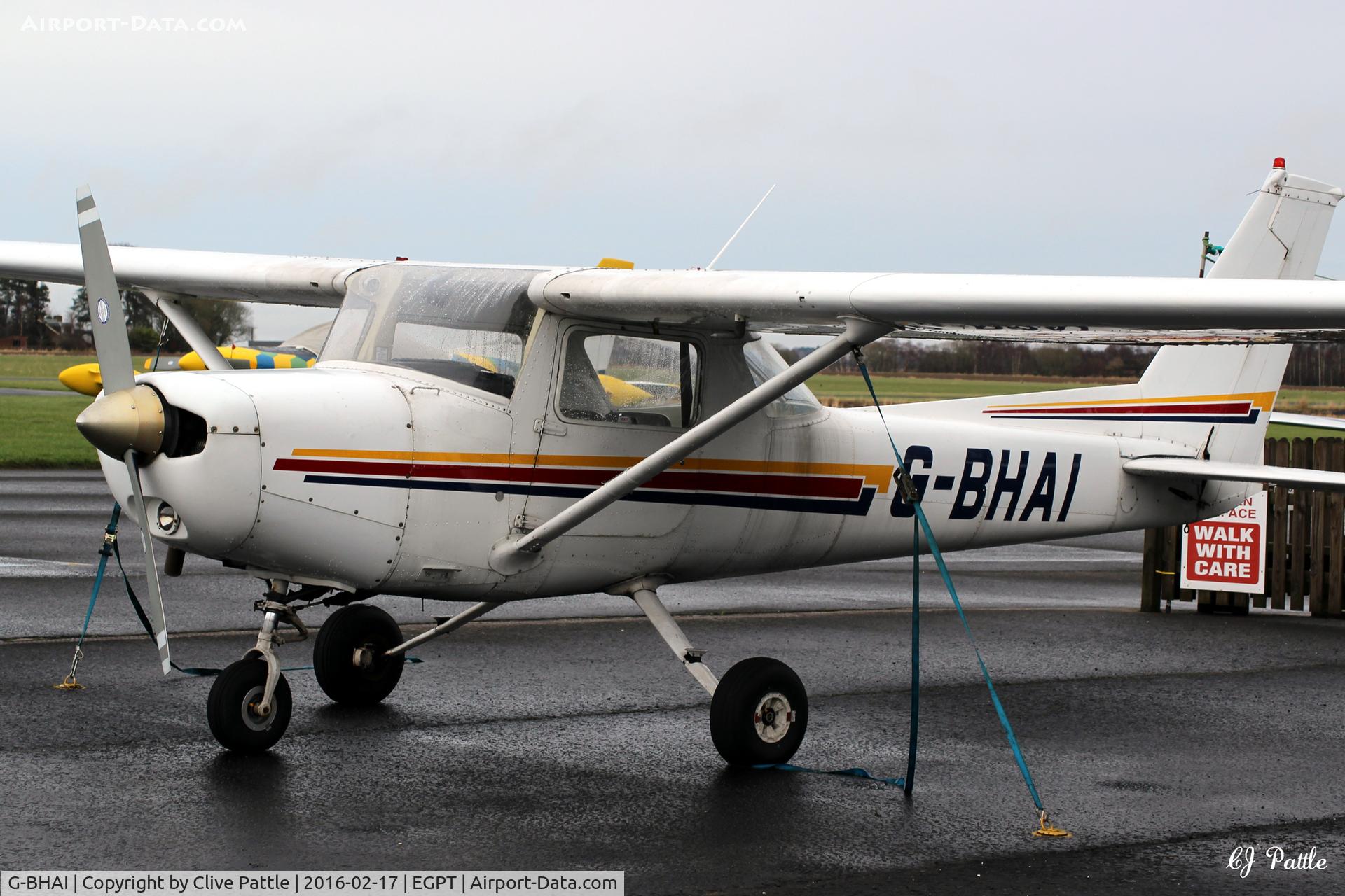 G-BHAI, 1979 Reims F152 C/N 1625, Parked up at Perth EGPT