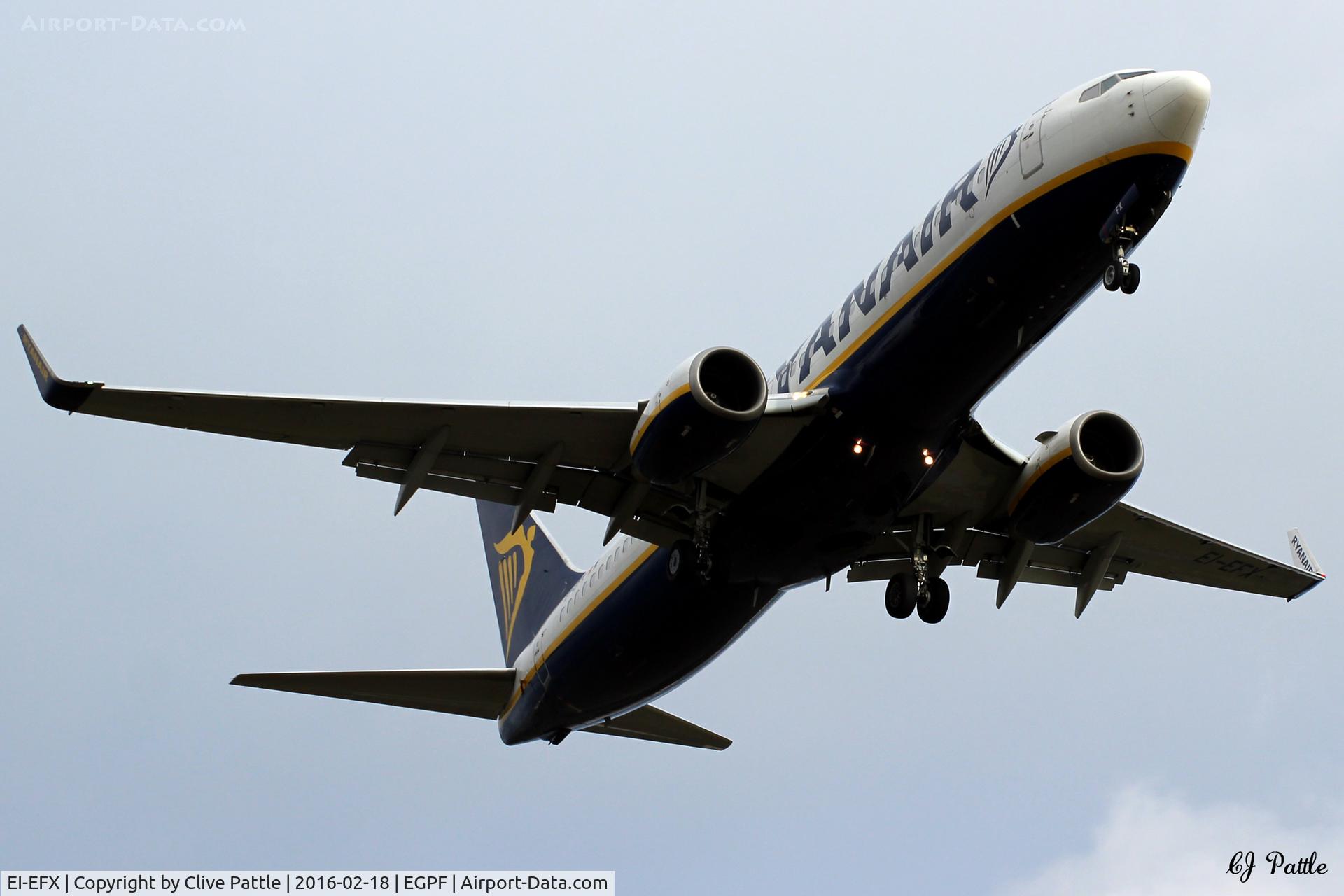 EI-EFX, 2009 Boeing 737-8AS C/N 35019, Landing at Glasgow EGPF