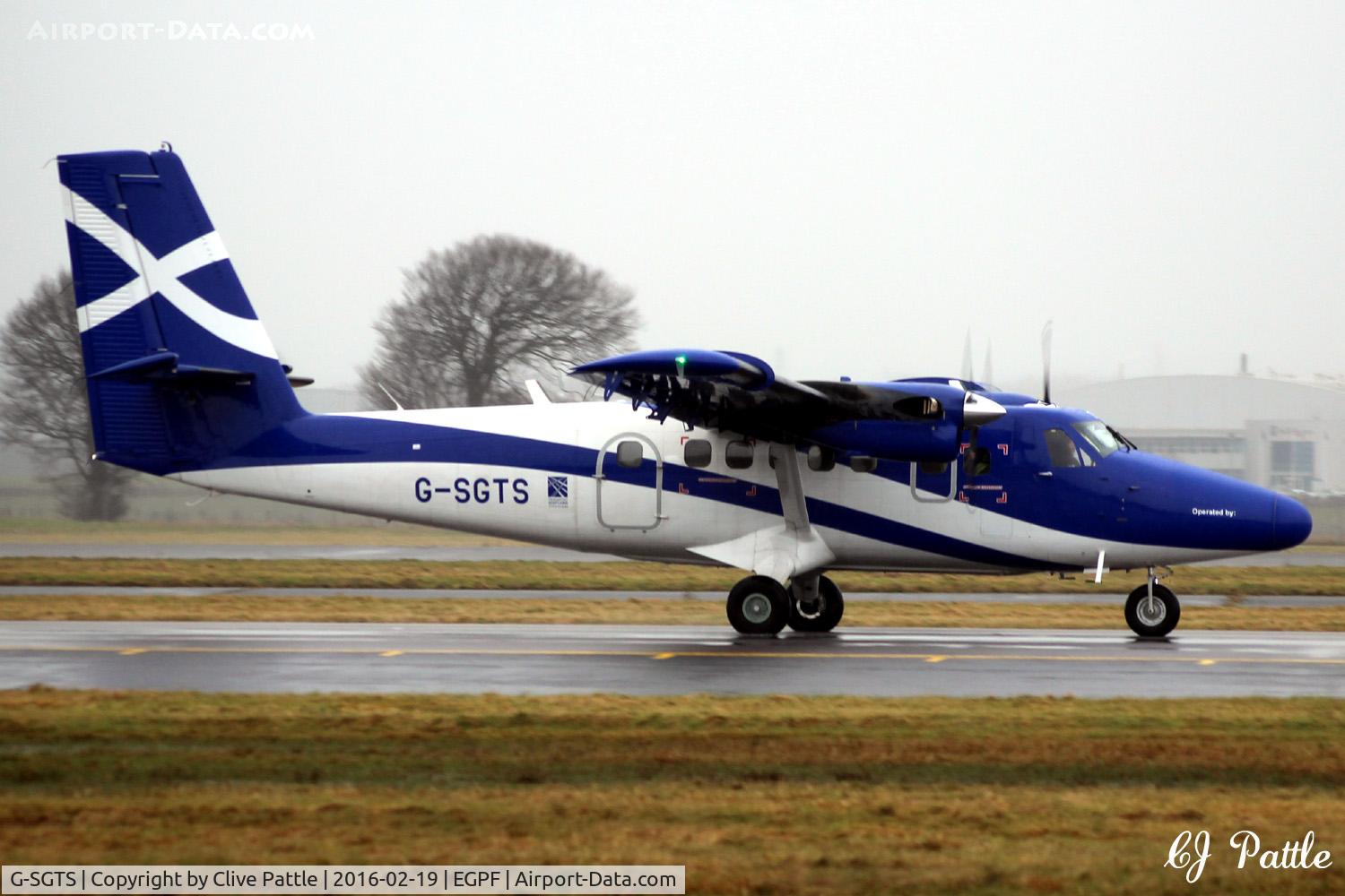 G-SGTS, 2014 Viking DHC-6-400 Twin Otter C/N 918, In action at Glasgow EGPF