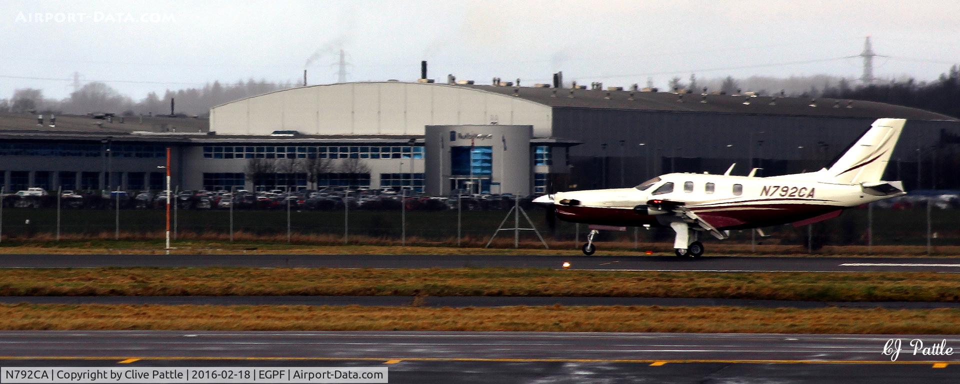 N792CA, 2003 Socata TBM-700 C/N 285, In action at Glasgow EGPF