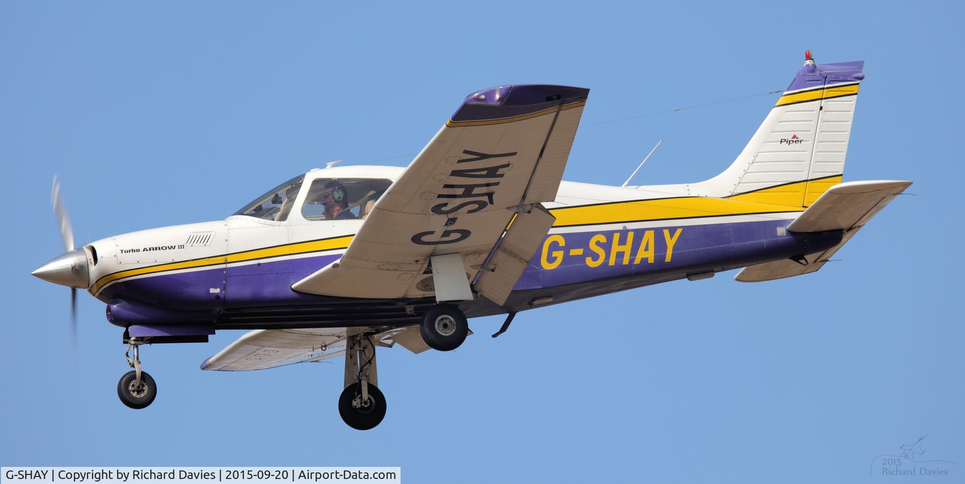 G-SHAY, 1977 Piper PA-28R-201T Cherokee Arrow III C/N 28R-7703365, 1977 Piper PA-28R-201T