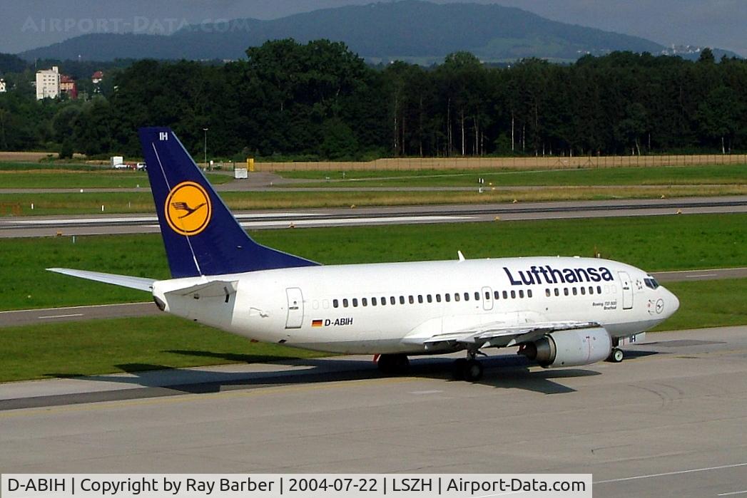 D-ABIH, 1991 Boeing 737-530 C/N 24821, Boeing 737-530 [24821] (Lufthansa) Zurich~HB 22/07/2004
