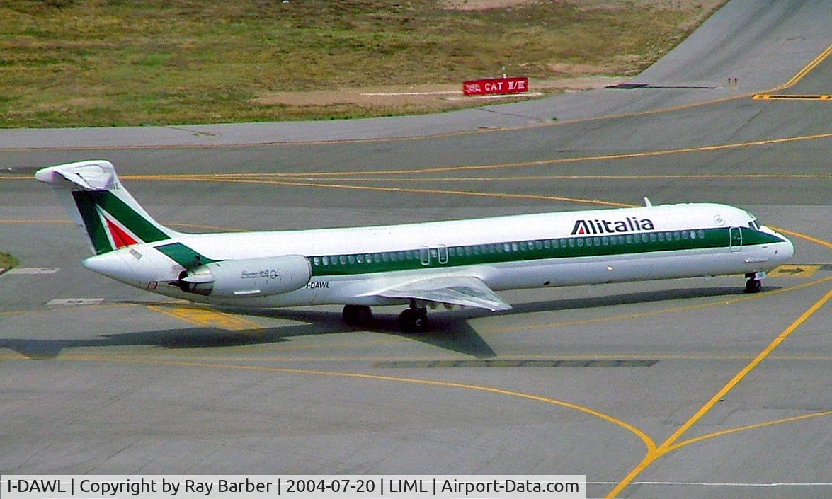 I-DAWL, 1984 McDonnell Douglas MD-82 (DC-9-82) C/N 49204/1179, McDonnell Douglas DC-9-82 [49204] (Alitalia) Milan-Linate~I 20/07/2004