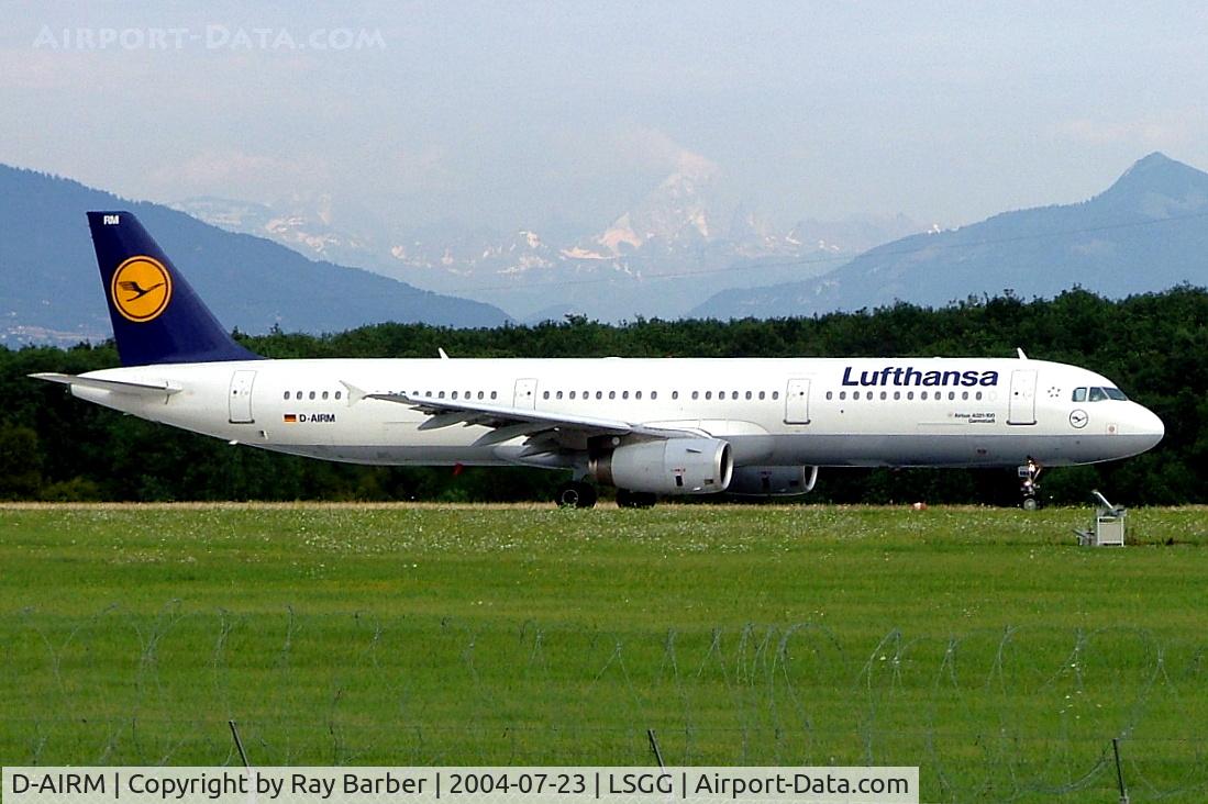 D-AIRM, 1994 Airbus A321-131 C/N 0518, Airbus A321-131 [0518] (Lufthansa) Geneva-International~HB 23/07/2004