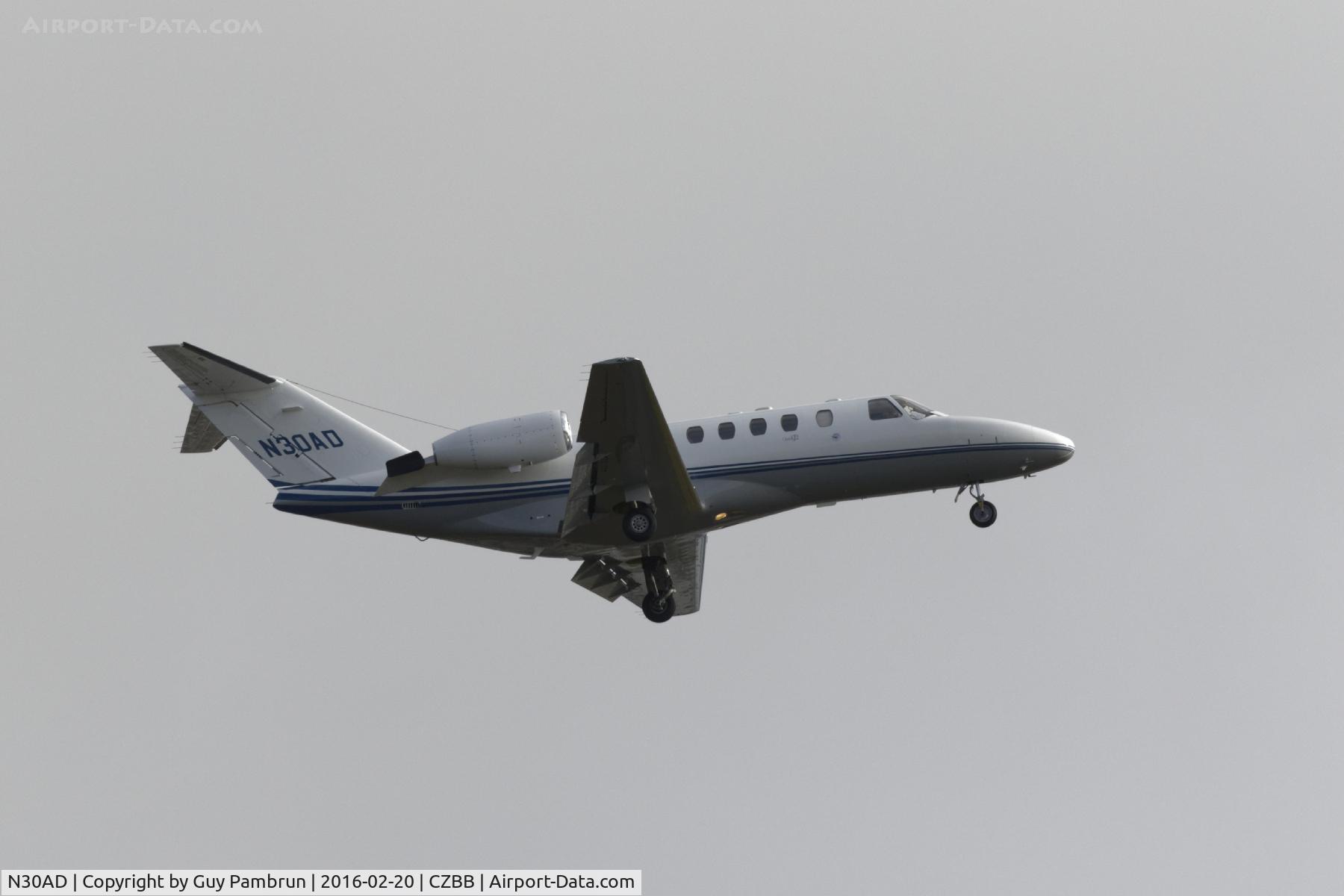 N30AD, 2003 Cessna 525A CitationJet CJ2 C/N 525A0165, Landing