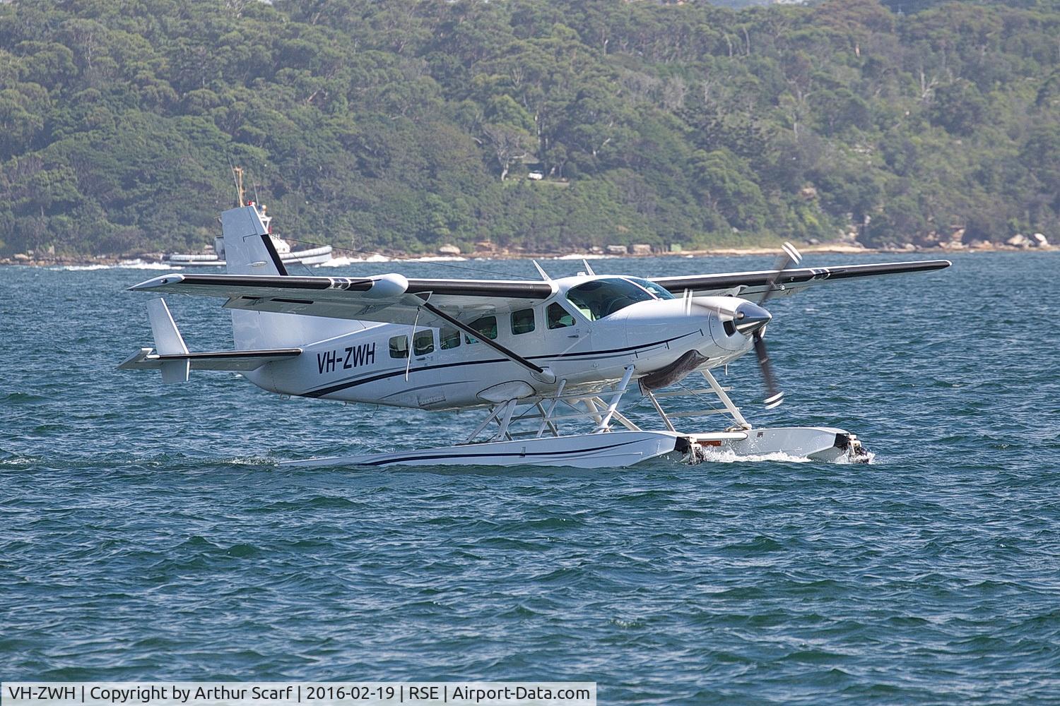 VH-ZWH, 2006 Cessna 208 Caravan 1 C/N 20800399, VH-ZWH Rose Bay Sydney 2016