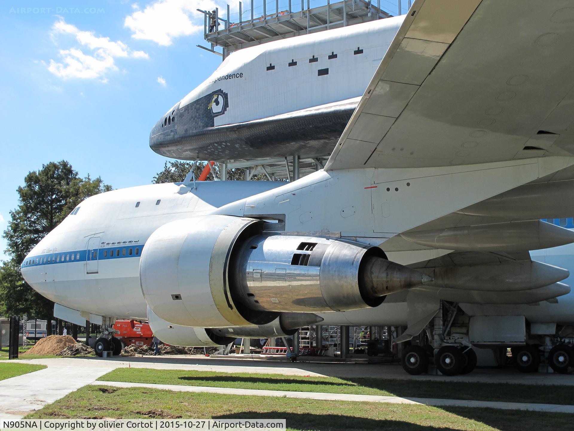 N905NA, 1970 Boeing 747-123 C/N 20107, Now at the Houston space center