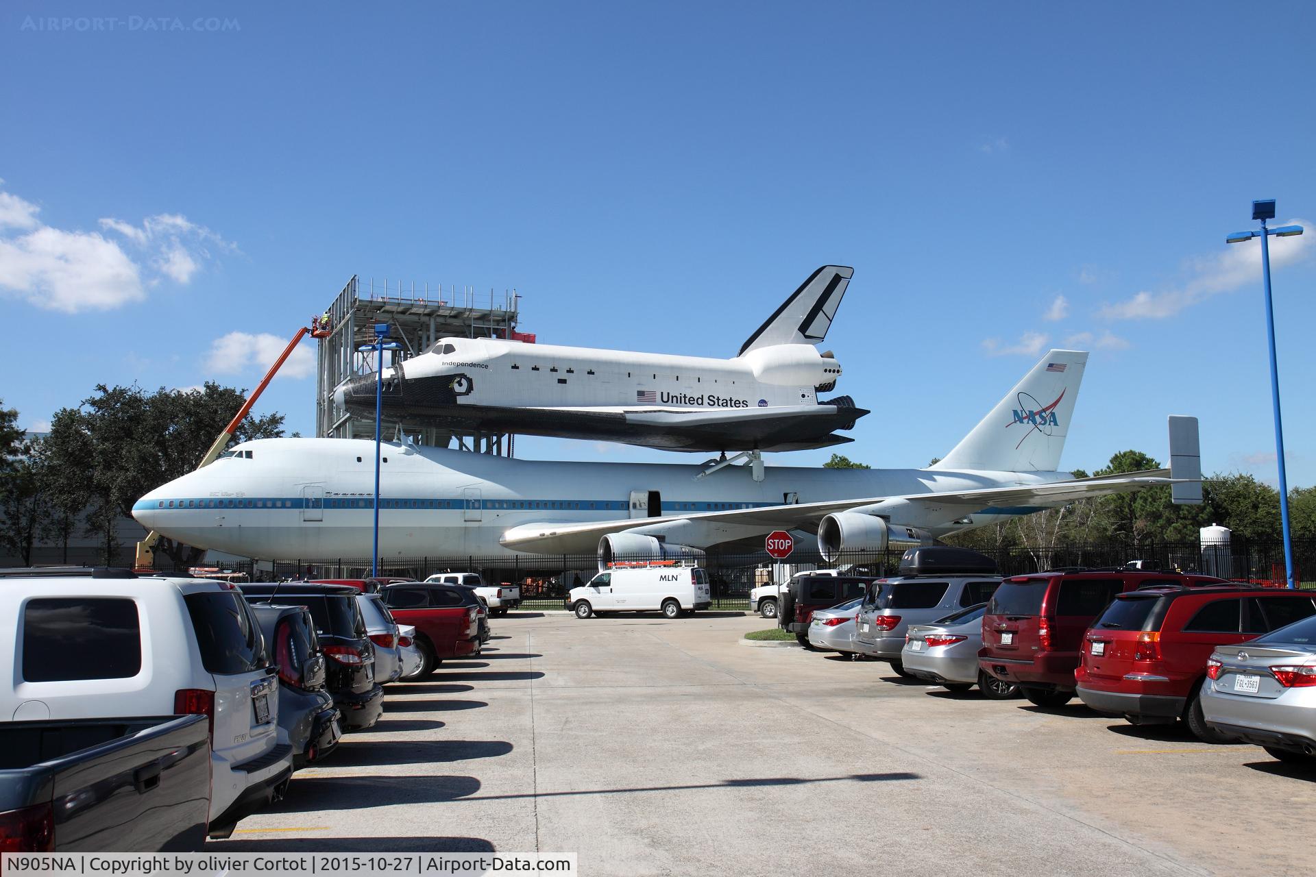 N905NA, 1970 Boeing 747-123 C/N 20107, unusual view from a parking lot !