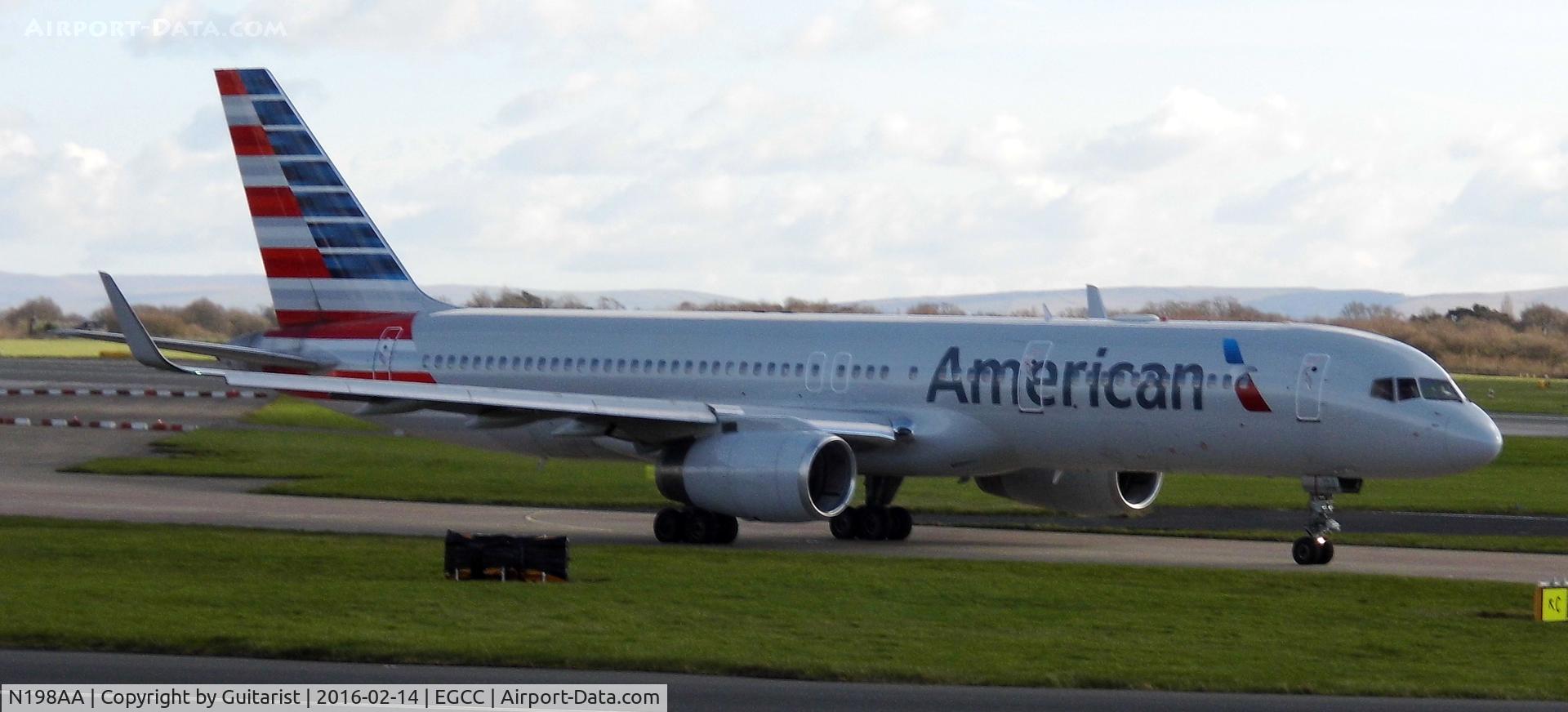 N198AA, 2001 Boeing 757-223 C/N 32392, At Manchester