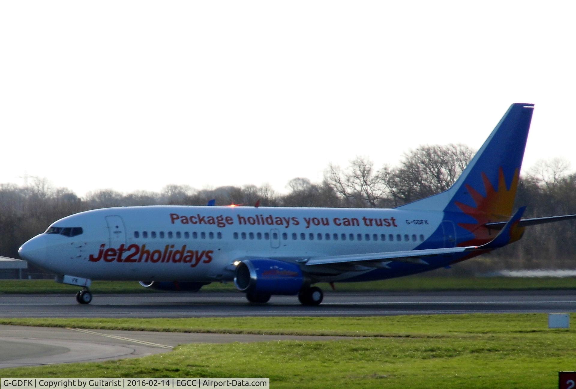 G-GDFK, 1998 Boeing 737-36N C/N 28572, At Manchester