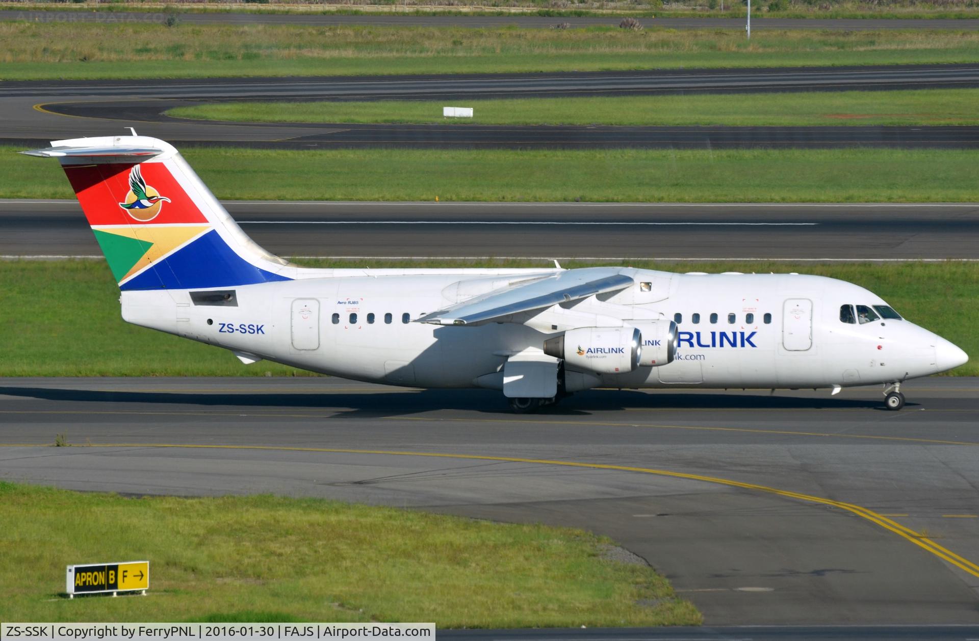 ZS-SSK, 1995 British Aerospace Avro RJ85 C/N E2251, Airlink BAe146, former LHC D-AVRC and G-CGSM