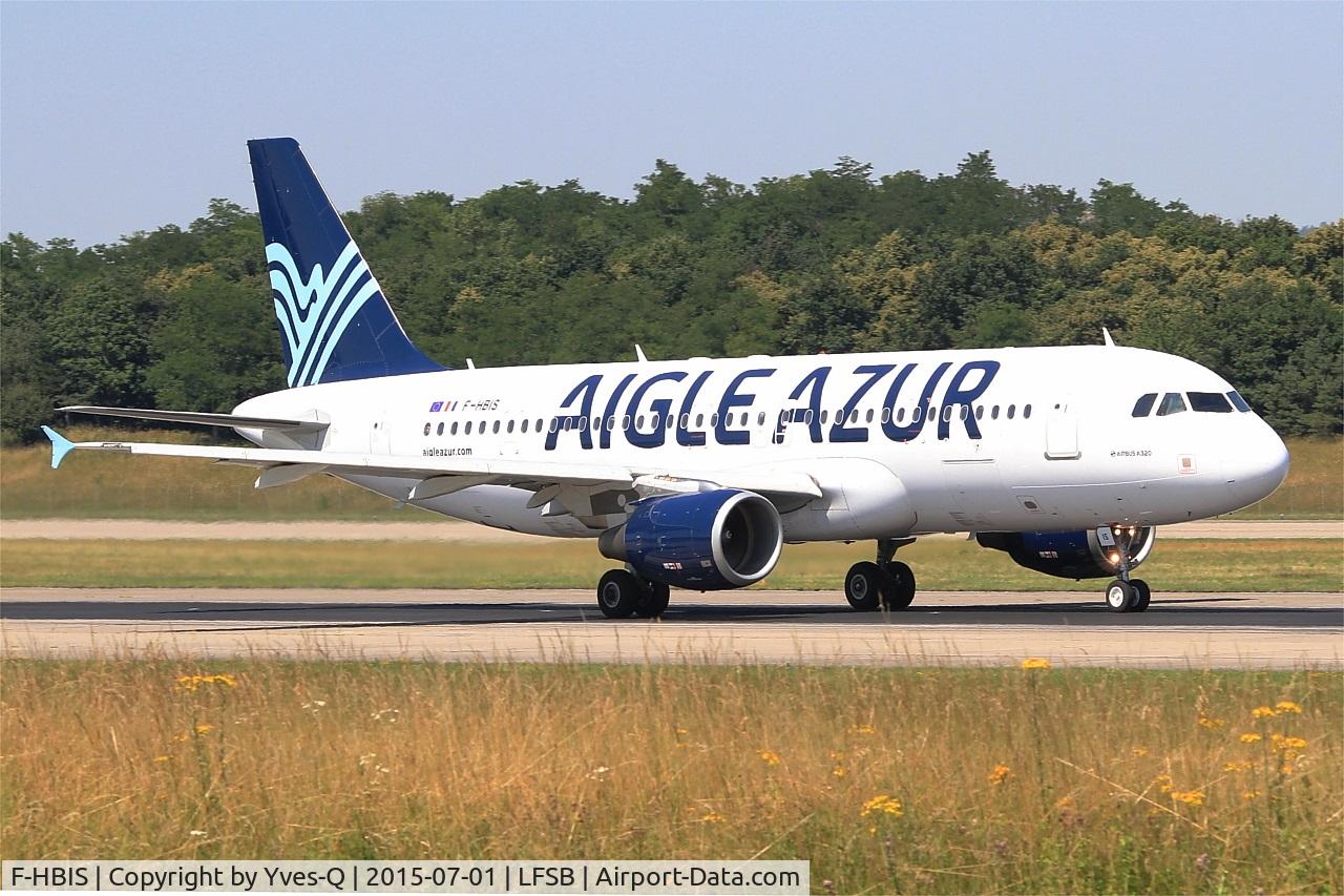 F-HBIS, 2007 Airbus A320-214 C/N 3136, Airbus A320-214, Take off run rwy 15, Bâle-Mulhouse-Fribourg airport (LFSB-BSL)