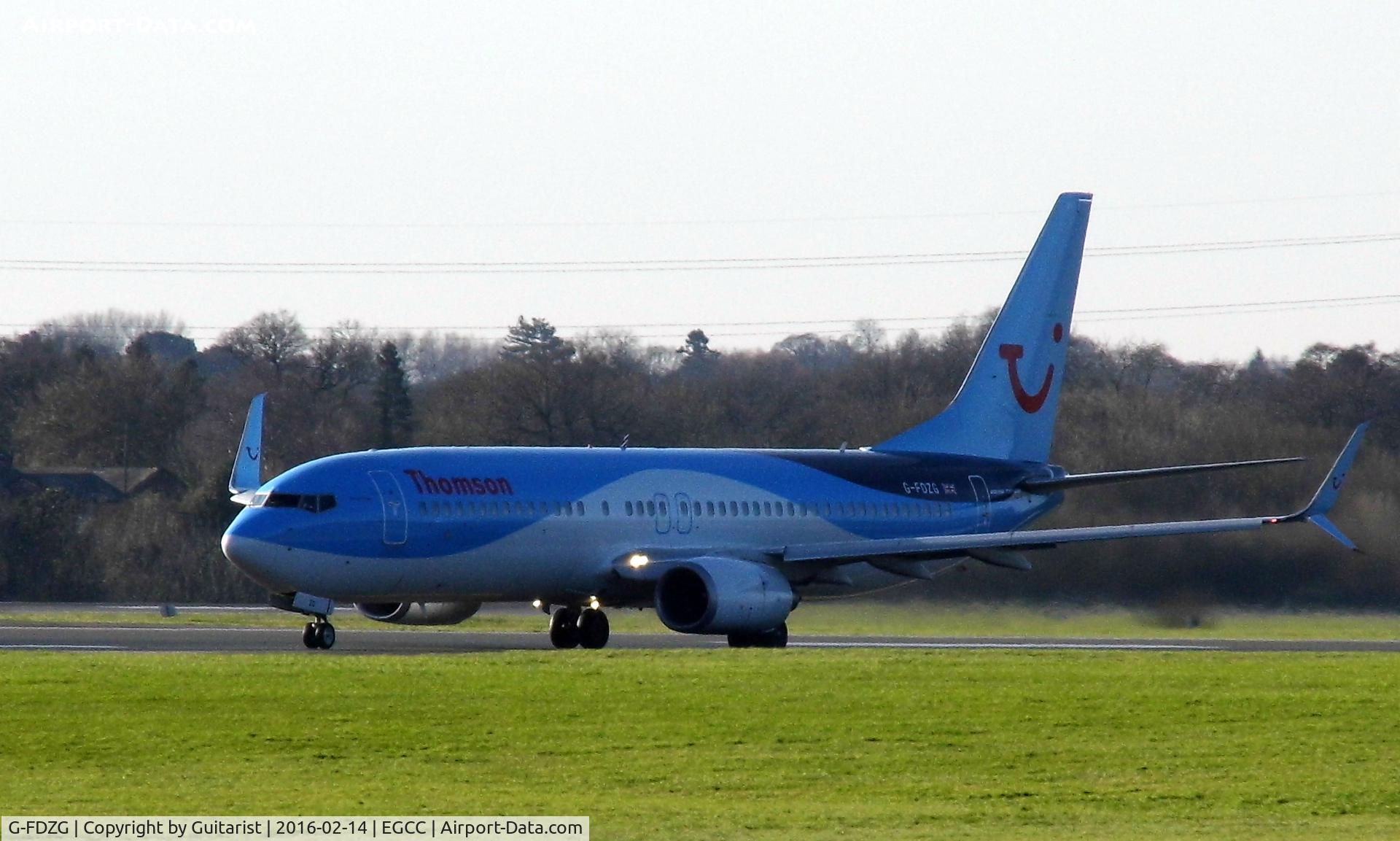 G-FDZG, 2008 Boeing 737-8K5 C/N 35139, At Manchester