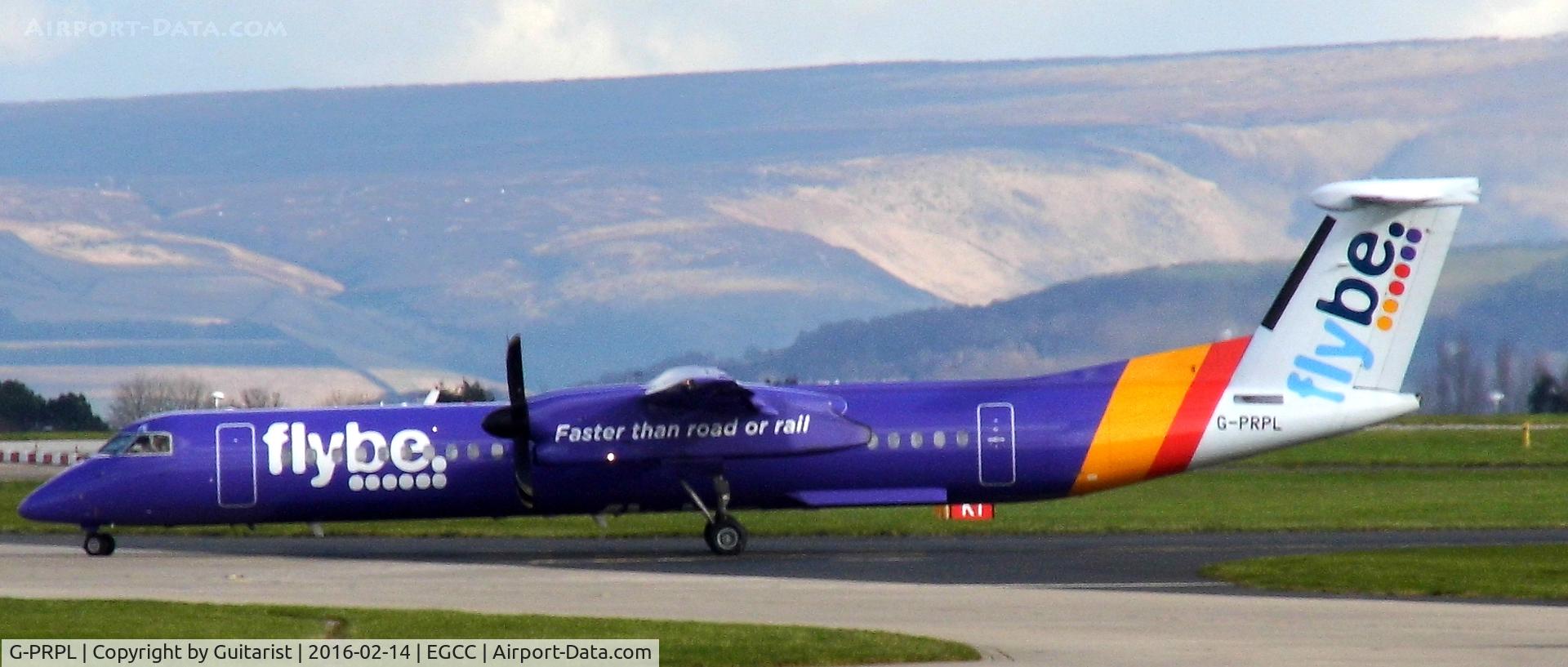 G-PRPL, 2011 Bombardier DHC-8-402 Dash 8 C/N 4380, At Manchester