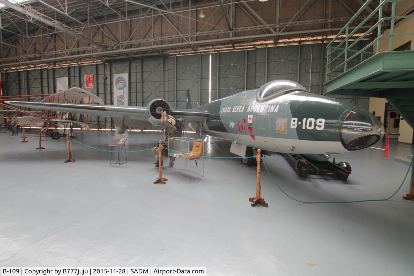 B-109, 1954 English Electric Canberra B.62 C/N SH1632, at Museo Nacional de Aeronautica