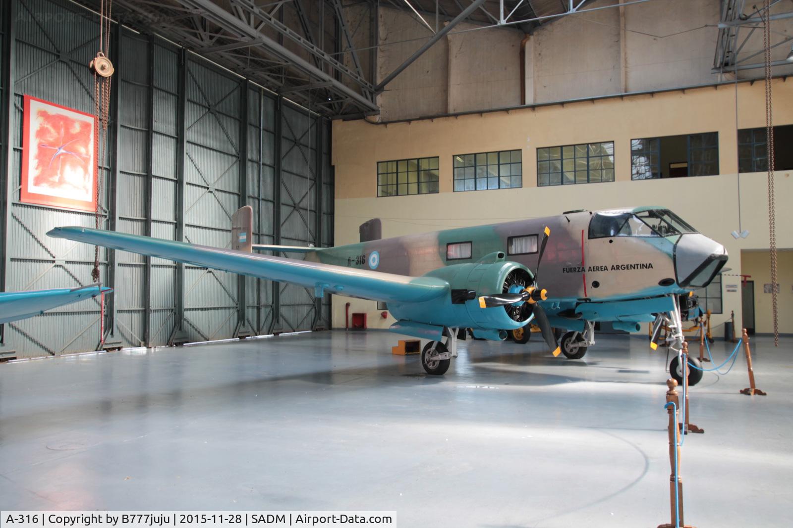 A-316, FMA IA-35-1b Huanquerro C/N 21, at Museo Nacional de Aeronautica
