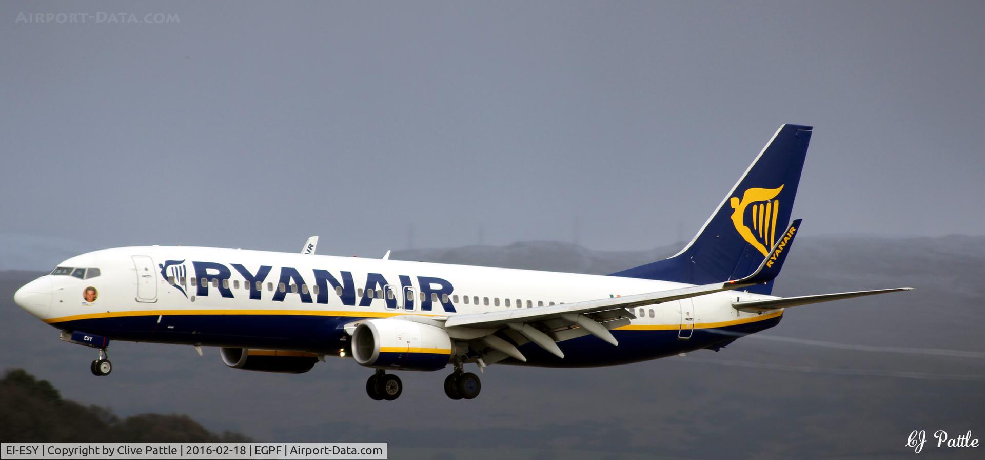 EI-ESY, 2011 Boeing 737-8AS C/N 34999, At Glasgow EGPF
