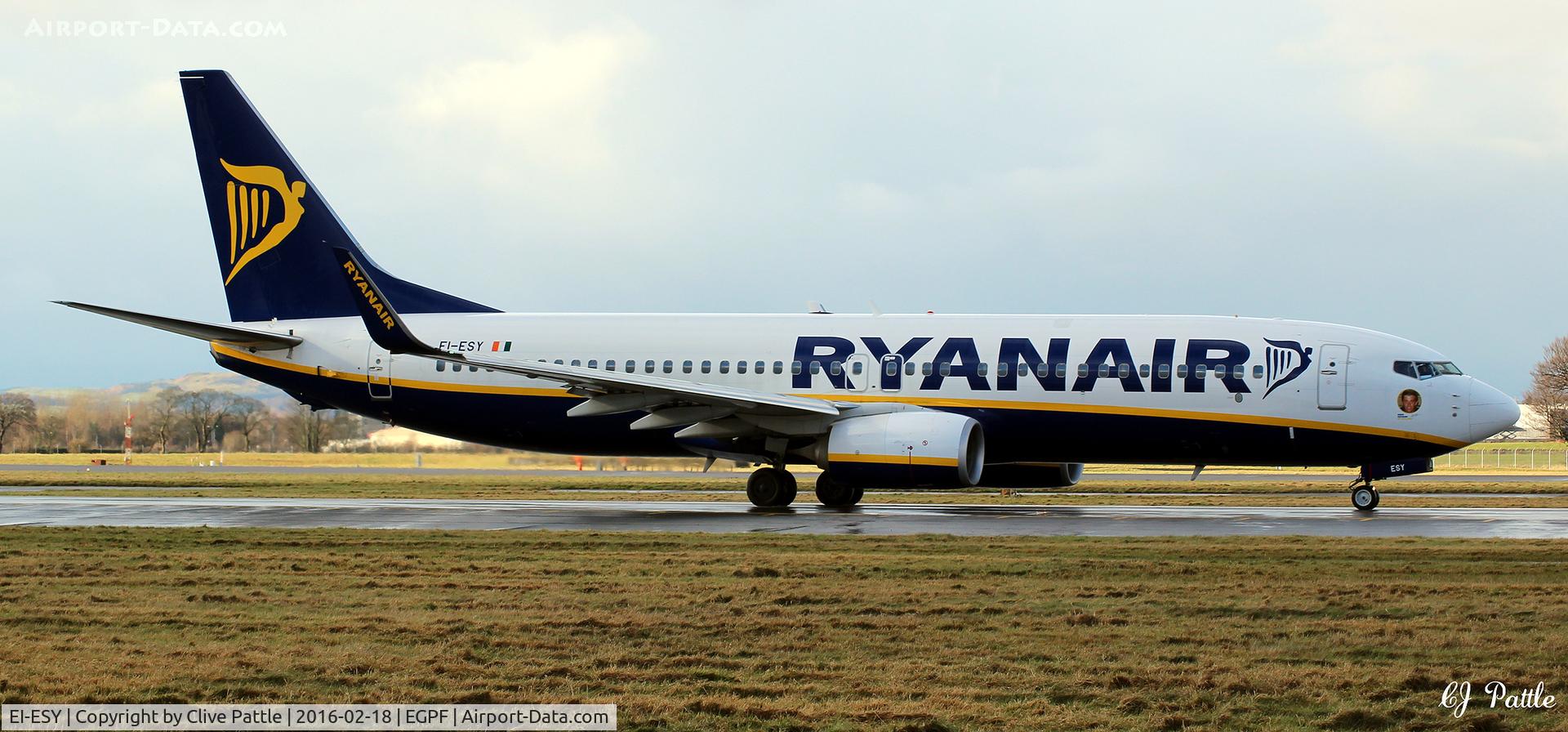 EI-ESY, 2011 Boeing 737-8AS C/N 34999, In action at Glasgow EGPF