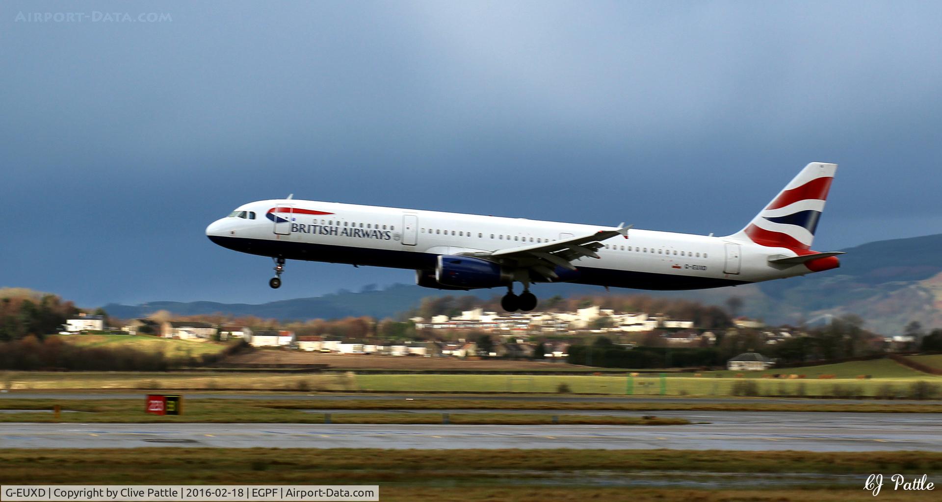 G-EUXD, 2004 Airbus A321-231 C/N 2320, In action at Glasgow EGPF