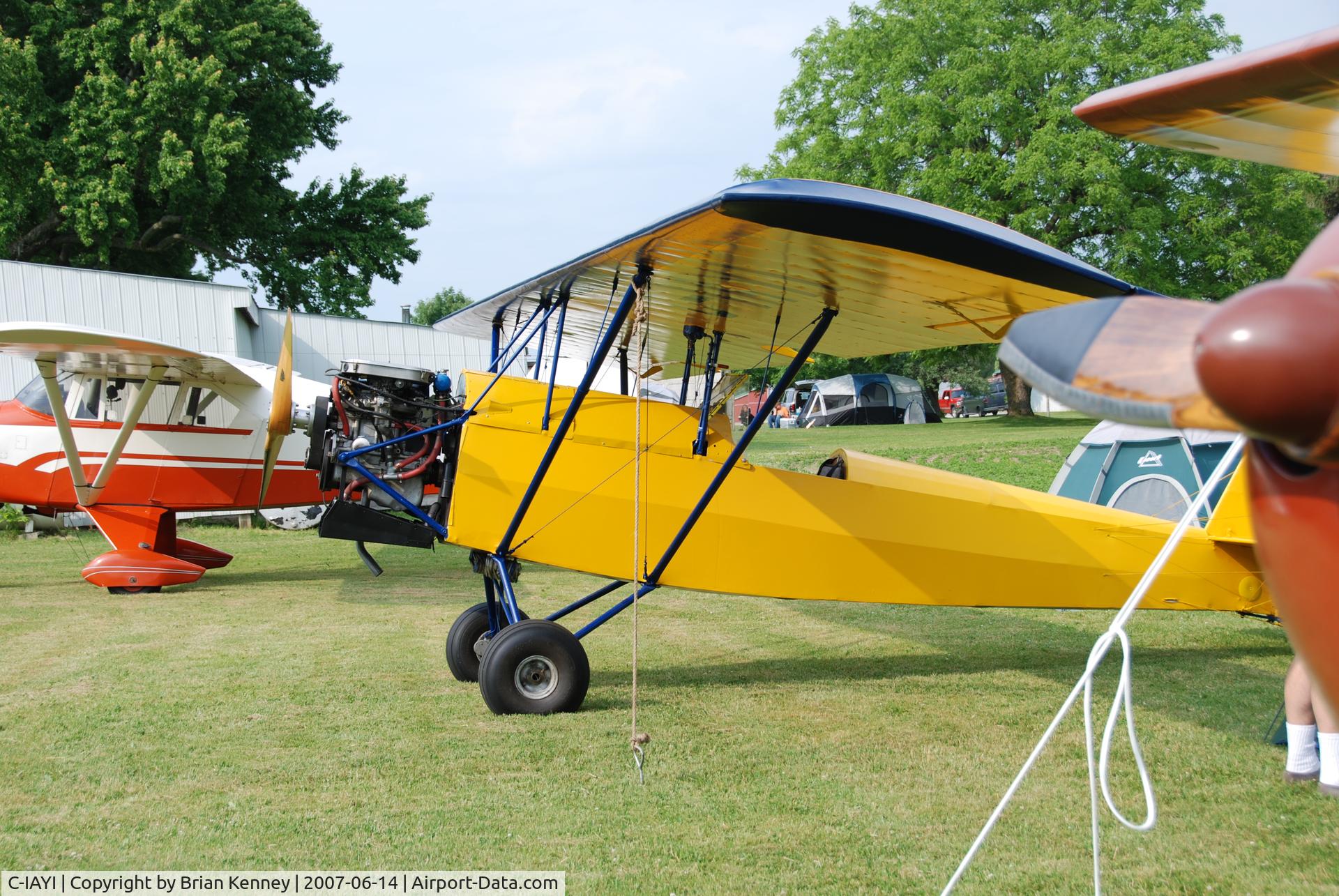 C-IAYI, 2002 Pietenpol Air Camper C/N RJW-1, Taken in Brussels Ontario in 2008