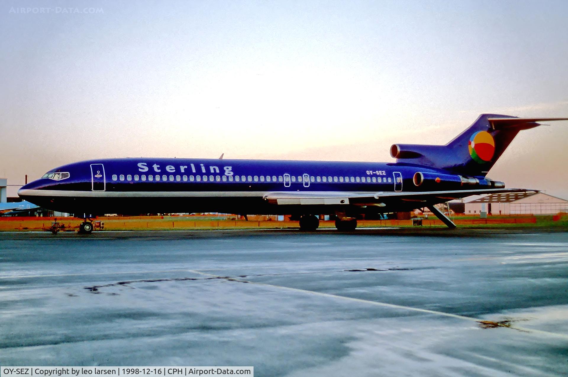 OY-SEZ, 1976 Boeing 727-2M7 C/N 21202, Copenhagen 16.12.98