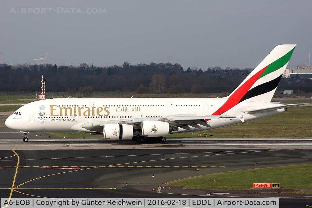 A6-EOB, 2014 Airbus A380-861 C/N 164, Arriving