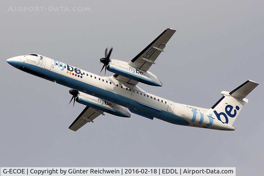 G-ECOE, 2008 De Havilland Canada DHC-8-402Q Dash 8 C/N 4212, Climbing