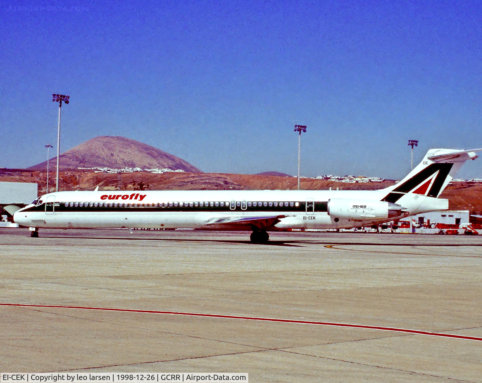 EI-CEK, 1989 McDonnell Douglas MD-83 (DC-9-83) C/N 49631, Lanzarote 26.12.98