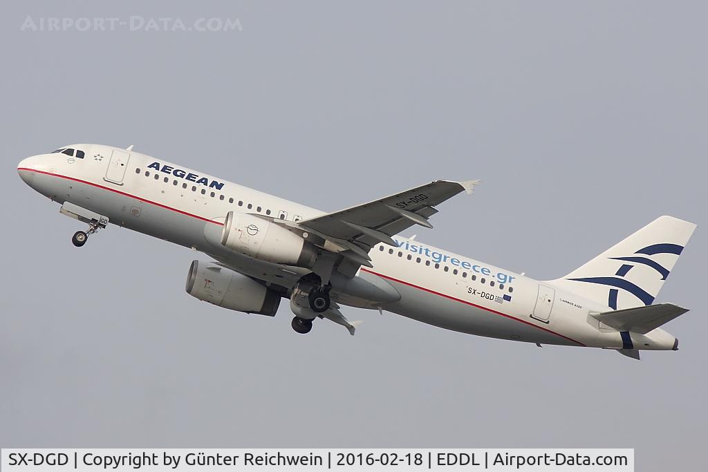 SX-DGD, 2009 Airbus A320-232 C/N 4065, Climbing