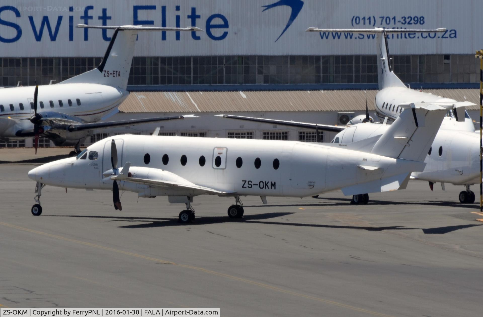 ZS-OKM, 1993 Beech 1900D C/N UE-74, Be1900D in Lansaria