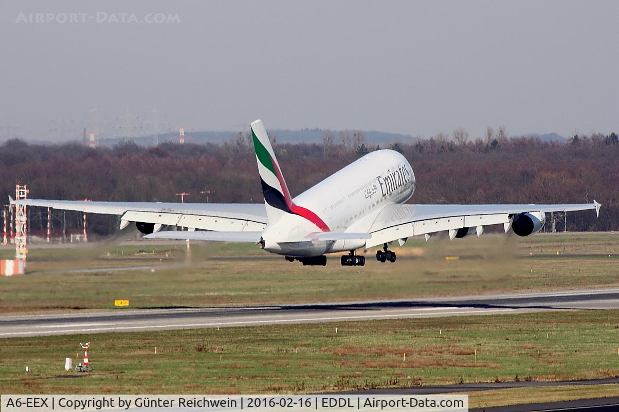 A6-EEX, 2014 Airbus A380-861 C/N 154, Taking off