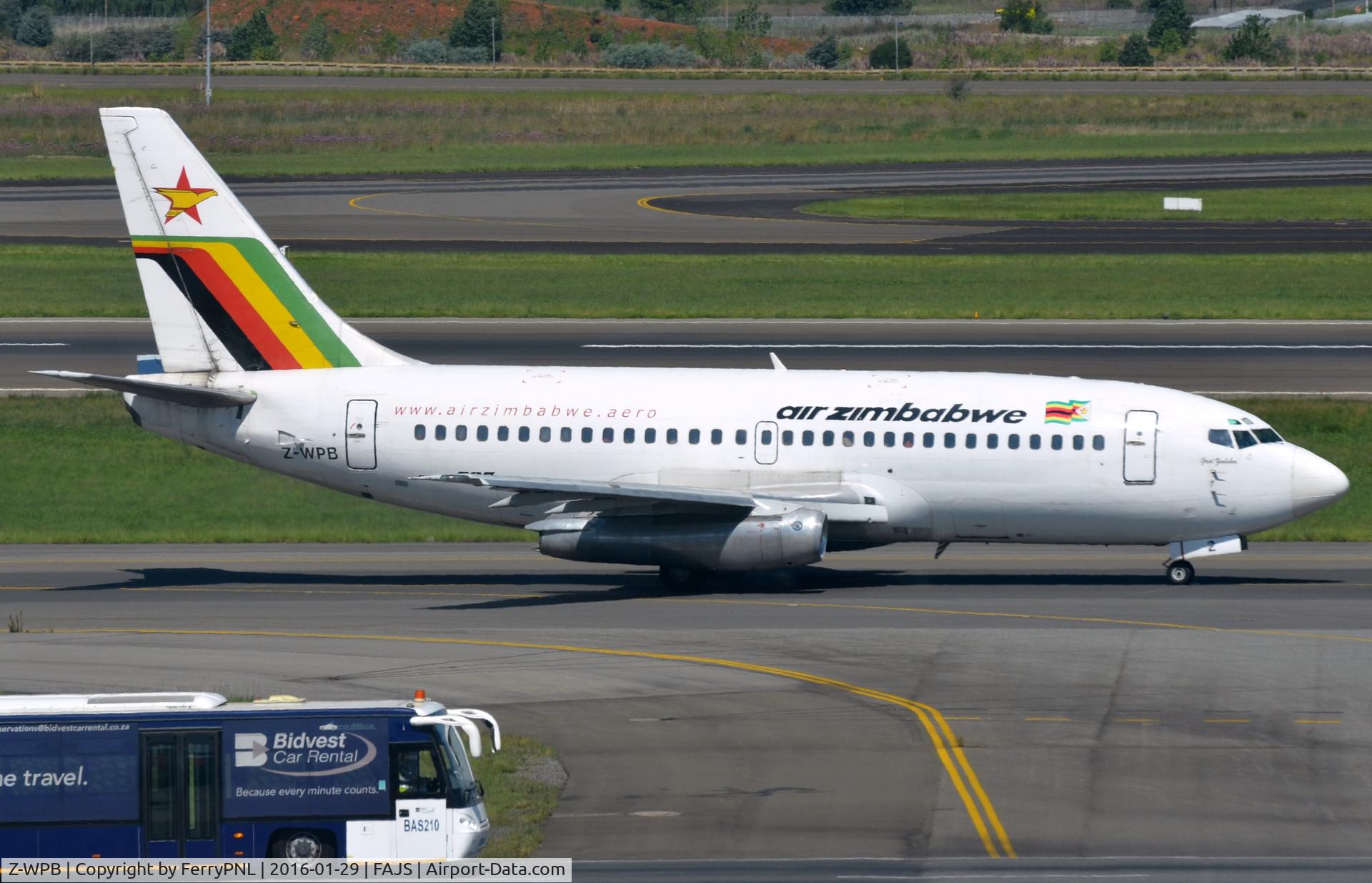 Z-WPB, 1987 Boeing 737-2N0 C/N 23678, This classic B732 was delivered to Air Zimbabwe in 1987 and is still going strong.