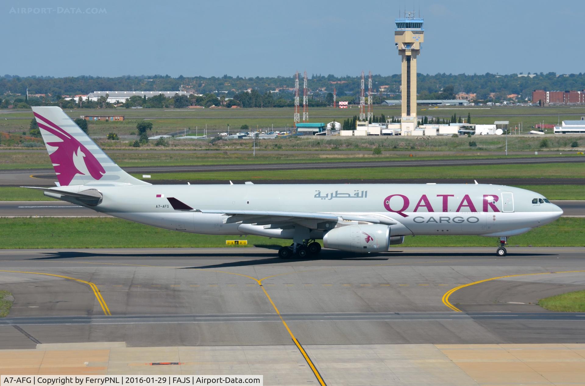 A7-AFG, 2014 Airbus A330-243F C/N 1584, Qatar A332F departing JNB