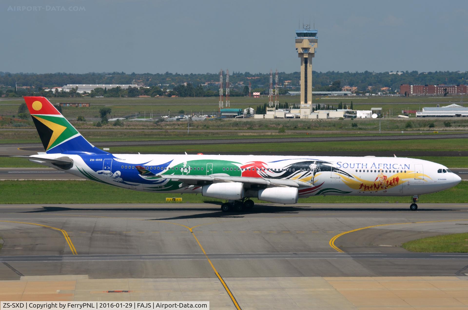 ZS-SXD, 2004 Airbus A340-313X C/N 643, Colorful SAA A343