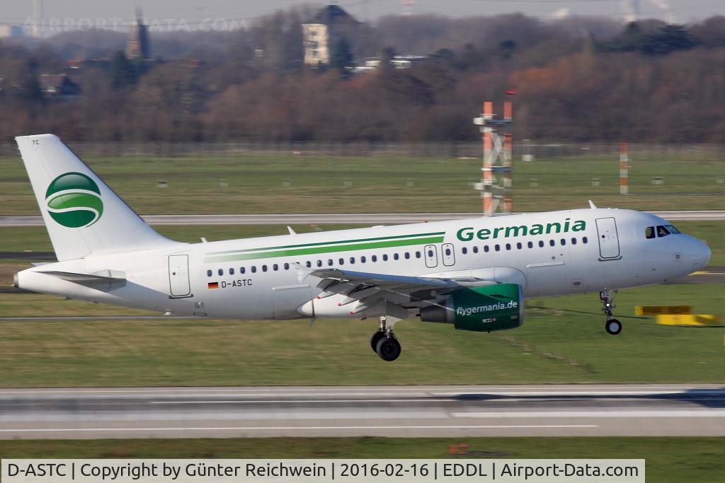 D-ASTC, 2012 Airbus A319-112 C/N 5085, Landing
