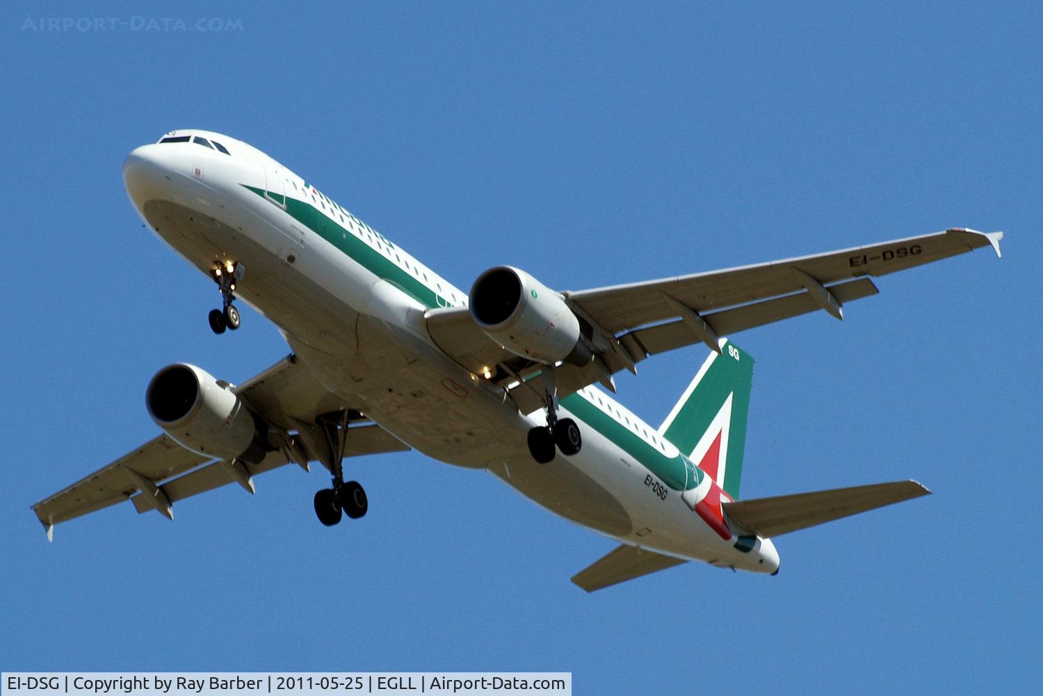EI-DSG, 2007 Airbus A320-216 C/N 3115, Airbus A320-216 [3115] (Alitalia) Home~G 25/05/2011