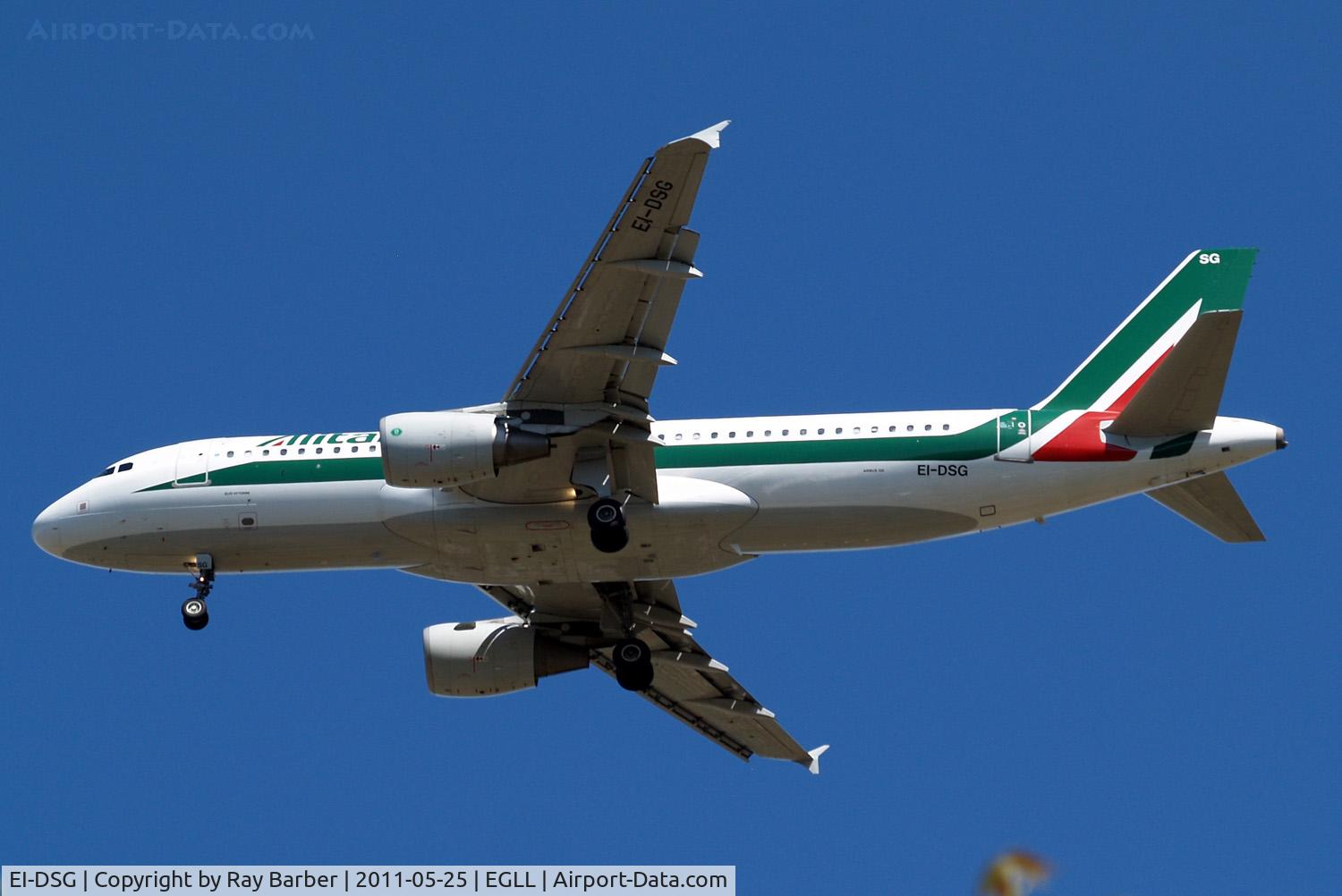 EI-DSG, 2007 Airbus A320-216 C/N 3115, Airbus A320-216 [3115] (Alitalia) Home~G 25/05/2011