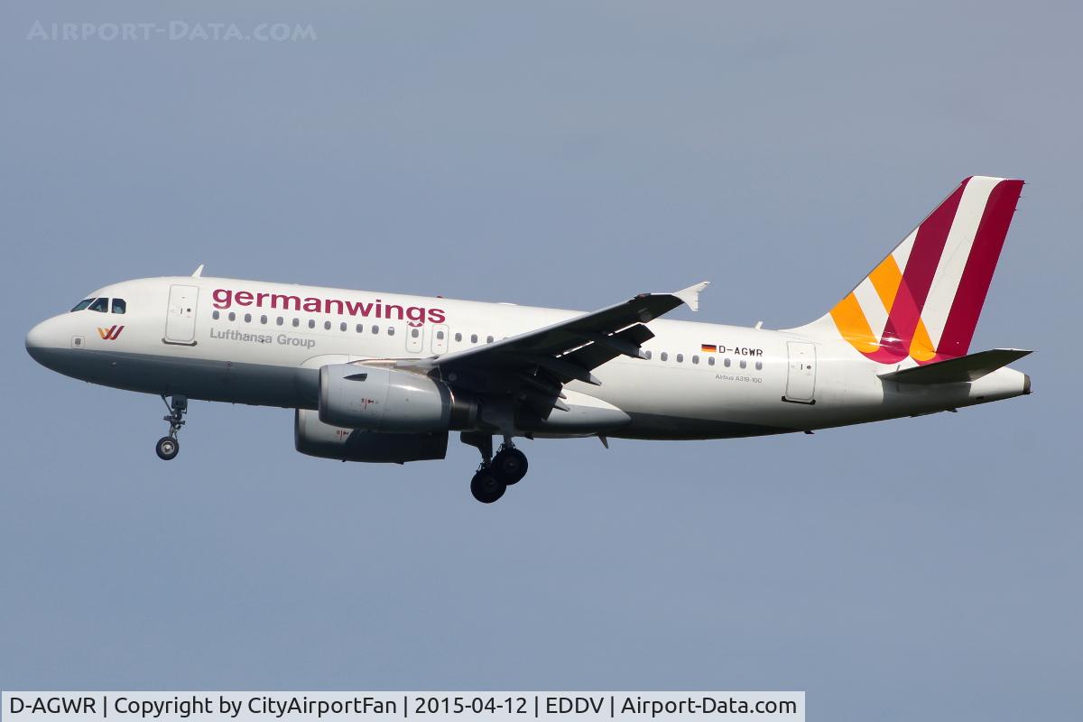 D-AGWR, 2010 Airbus A319-132 C/N 4285, Germanwings (GWI/4U)