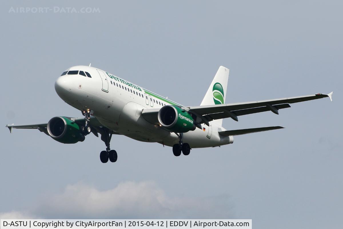 D-ASTU, 2008 Airbus A319-112 C/N 3533, Germania (GMI/ST)