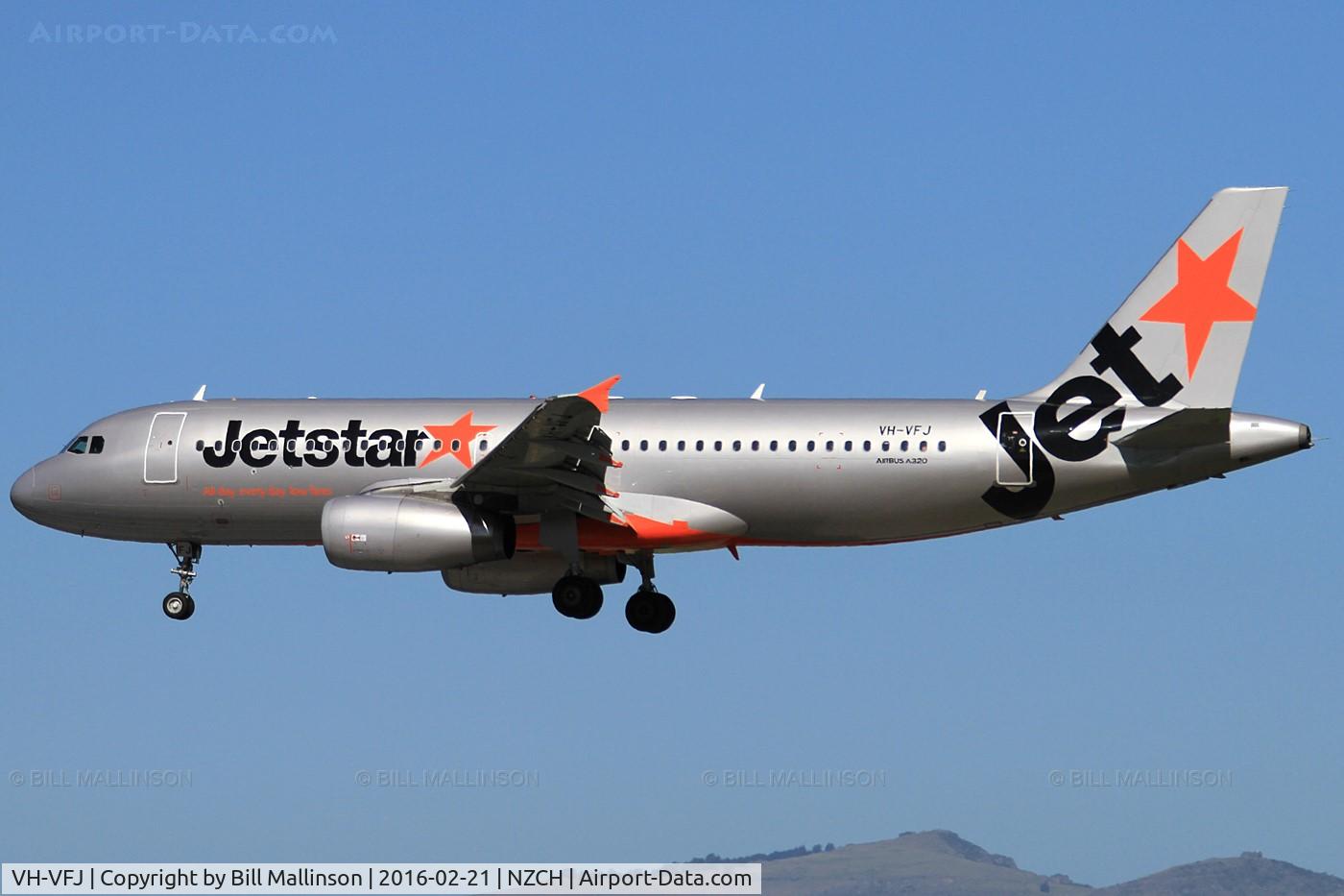 VH-VFJ, 2012 Airbus A320-232 C/N 5311, JQ235 from AKL