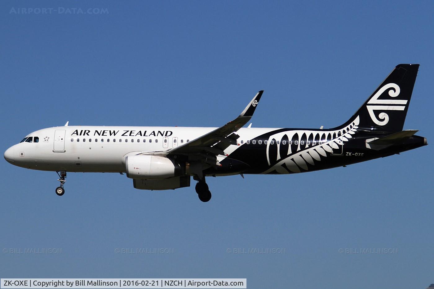ZK-OXE, 2014 Airbus A320-232 C/N 5993, NZ535 from AKL