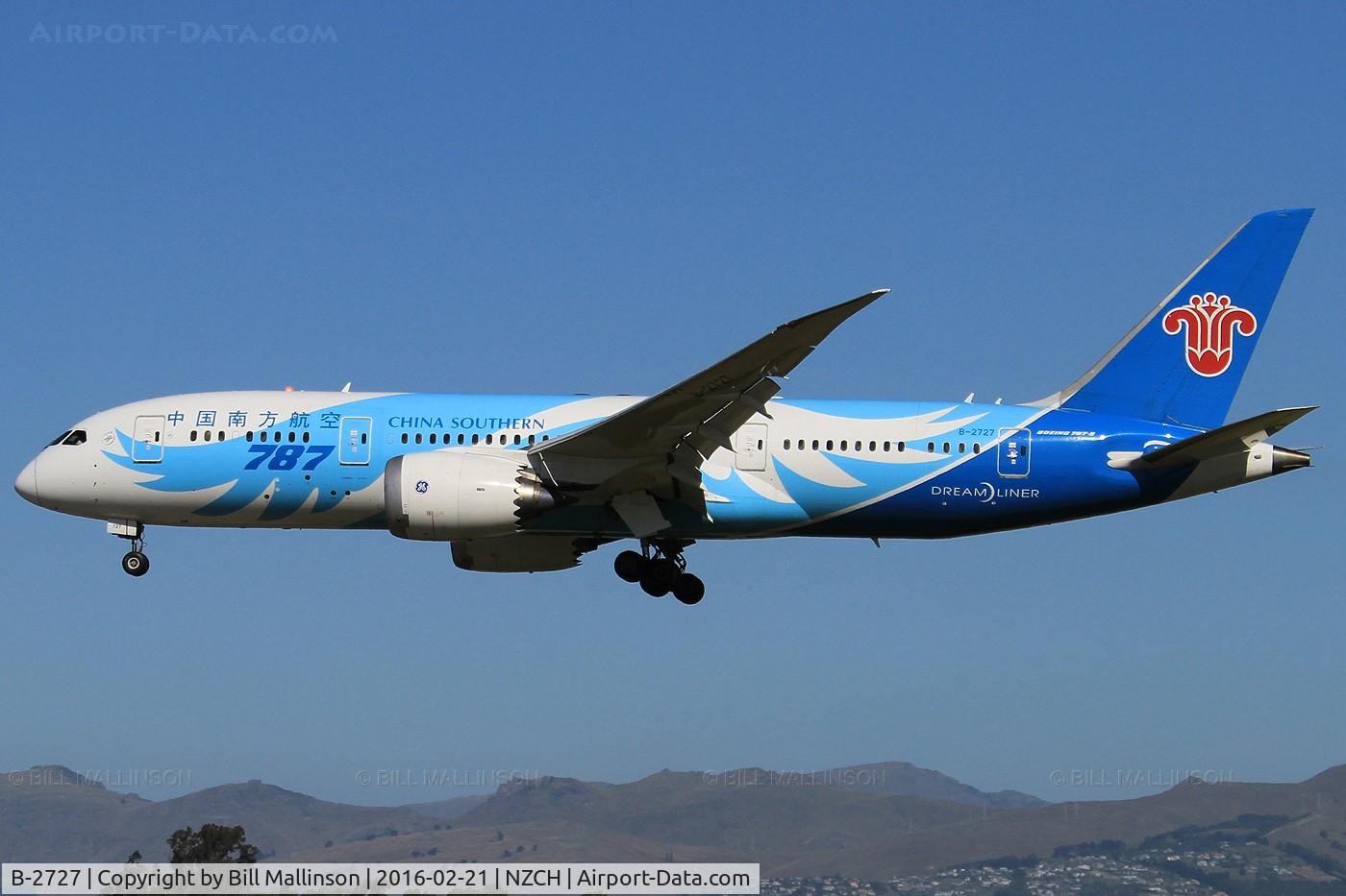 B-2727, 2012 Boeing 787-8 Dreamliner C/N 34925, CZ617 direct from CAN