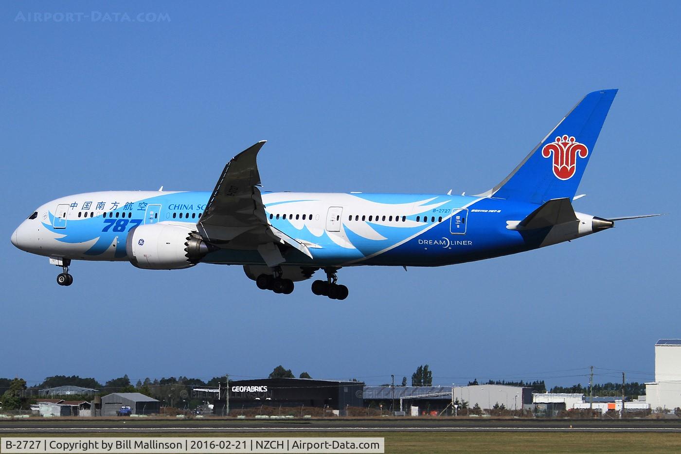 B-2727, 2012 Boeing 787-8 Dreamliner C/N 34925, CZ617 from CAN