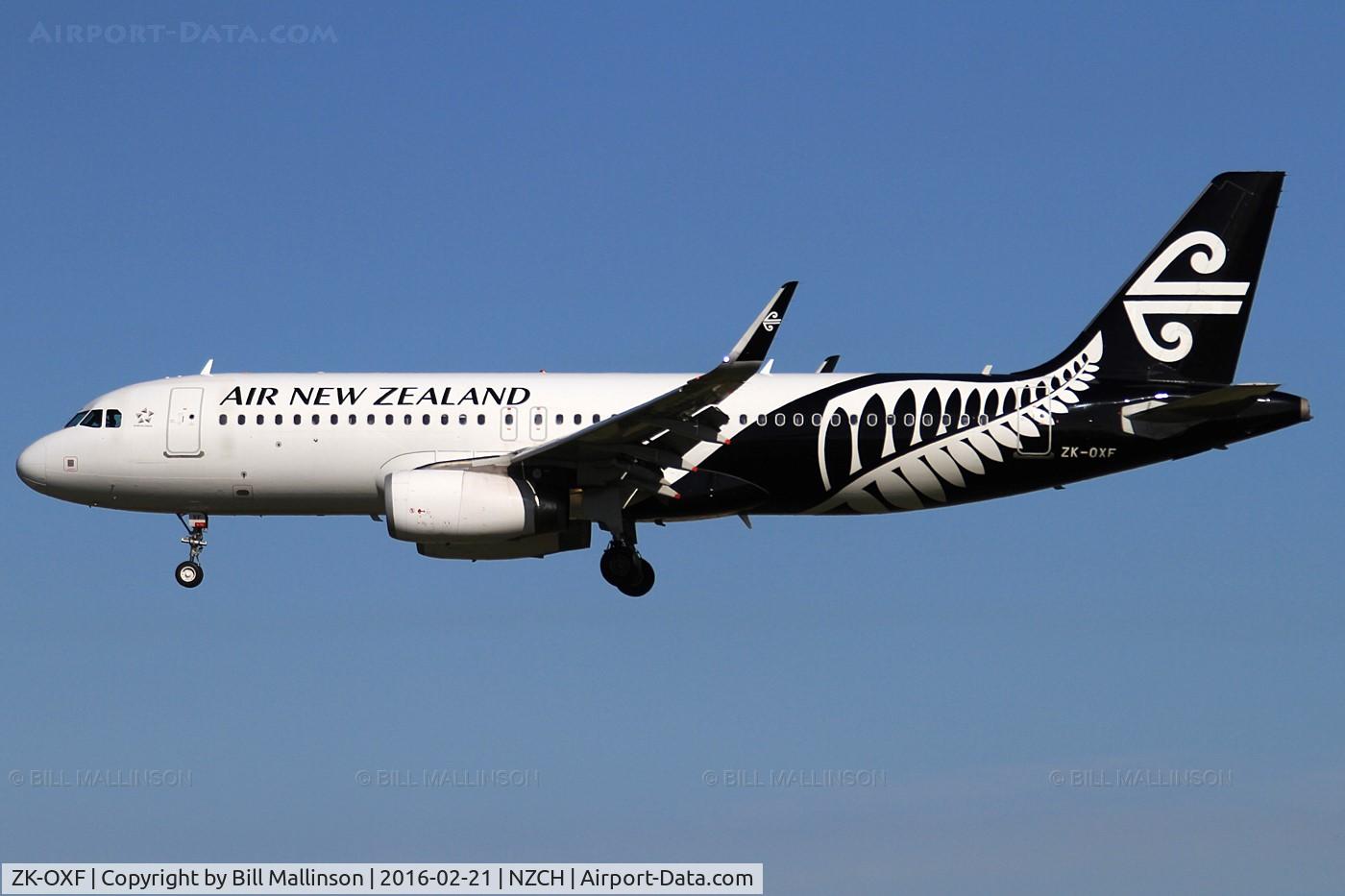 ZK-OXF, 2014 Airbus A320-232 C/N 6182, NZ541 from AKL