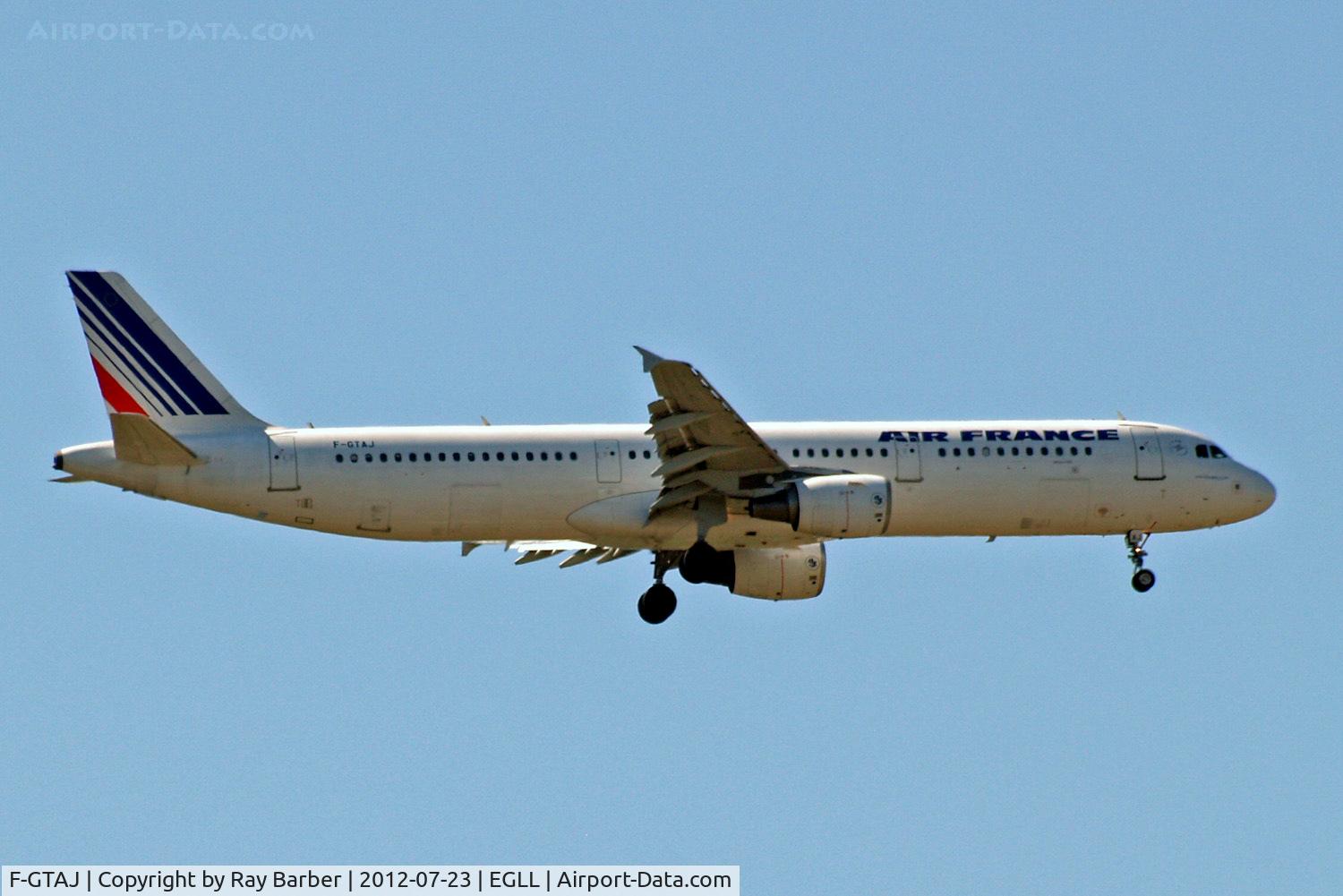 F-GTAJ, 2001 Airbus A321-211 C/N 1476, Airbus A321-211 [1476] (Air France) Home~G 23/07/2012. On approach 27L.